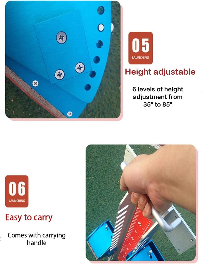 Ribowri 25" Starting Blocks Track and Field Heavy Duty Without The Heavy Start Sprint Pedal 6 Angles adjustablesuitable for Track and Field Sports Aluminum Alloy Starting Blocks - Image 5